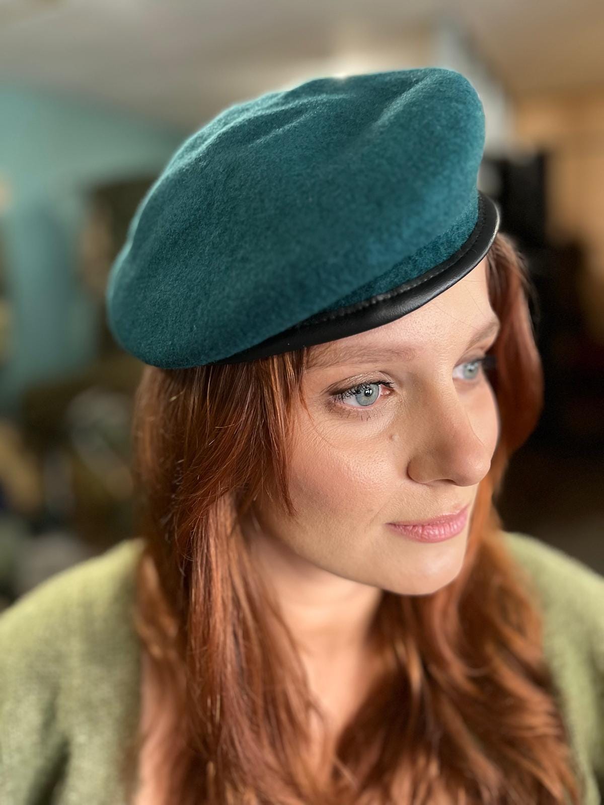 French Army Emerald Beret New Size 59