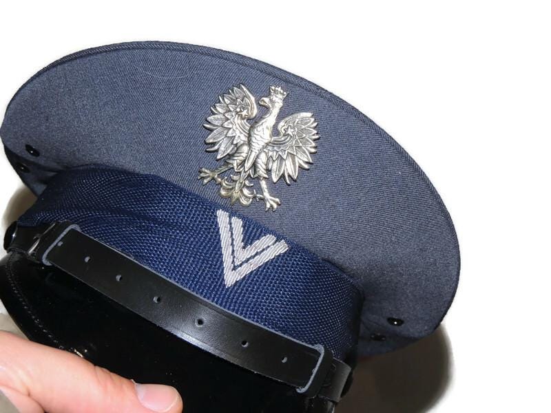 Gefängniswärtermütze Original mit Adler 58cm