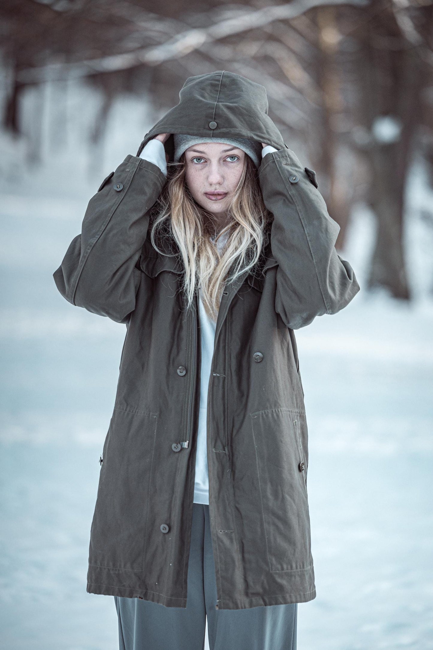 Bundeswehr Gr10 Steingrau Insulated Winter Parka, Original