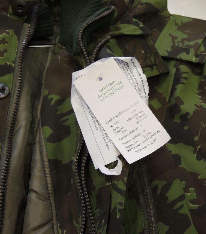 Misko Lithuanian Army Jacket with ECWCS Lining New