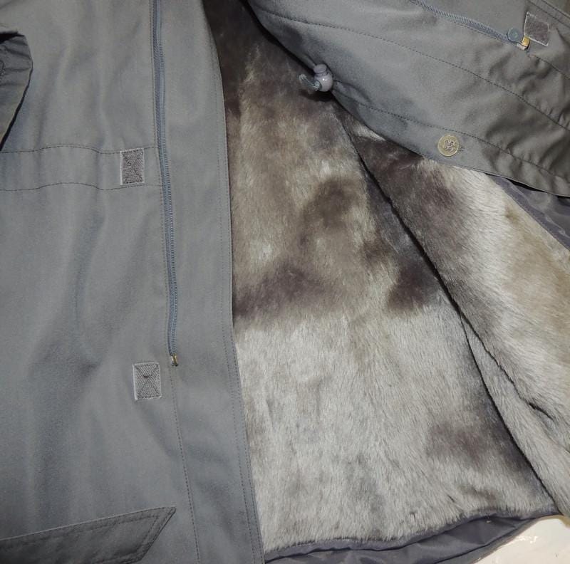 Garisson Army Army Steel Blue Trenchcoat Parka with Original Lining