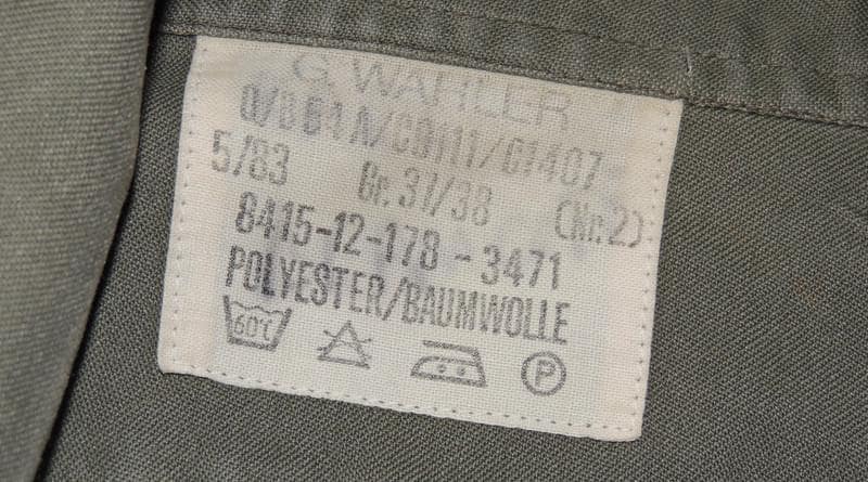 Oryginalna niemiecka koszula polowa OD Green Bundeswehr wydana GR2 lata 80.