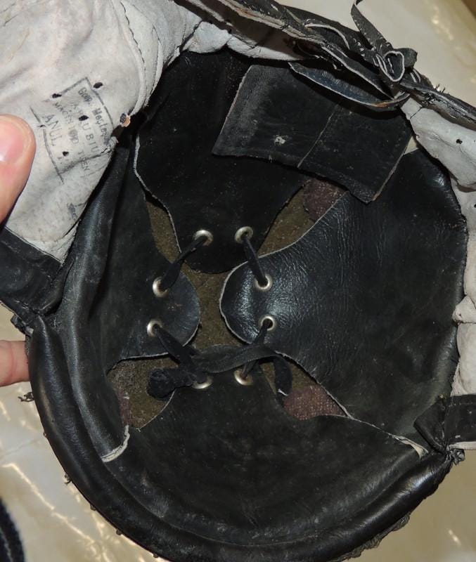 Romanian Cold War communist paratrooper helmet.