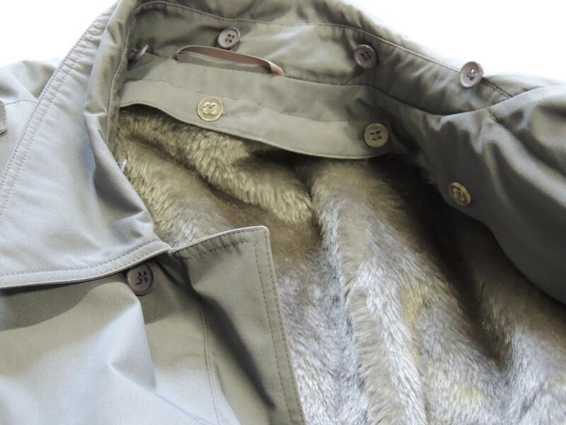 Garisson Army Army Steel Blue Trenchcoat Parka with Original Lining