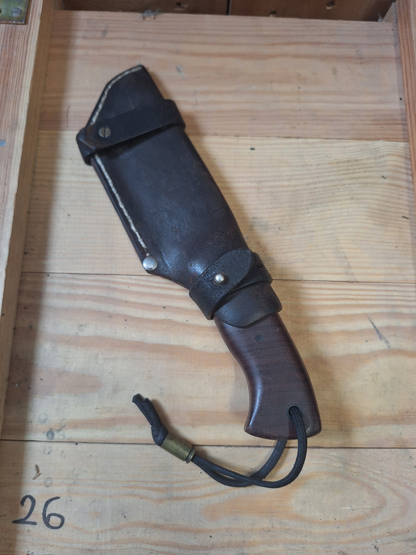Hand Made Survival Knife with Full Tang Leather Sheath