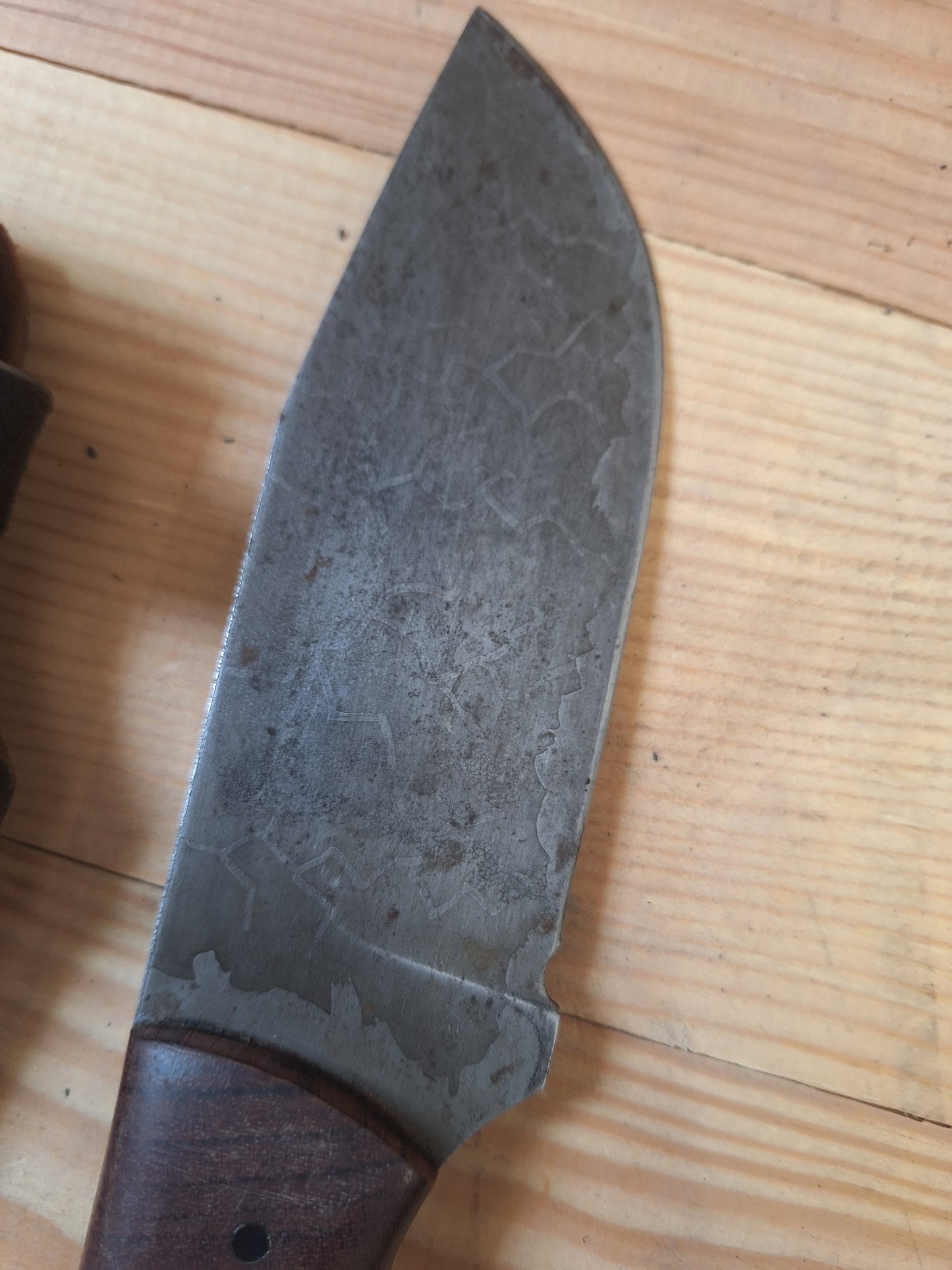 Hand Made Survival Knife with Full Tang Leather Sheath