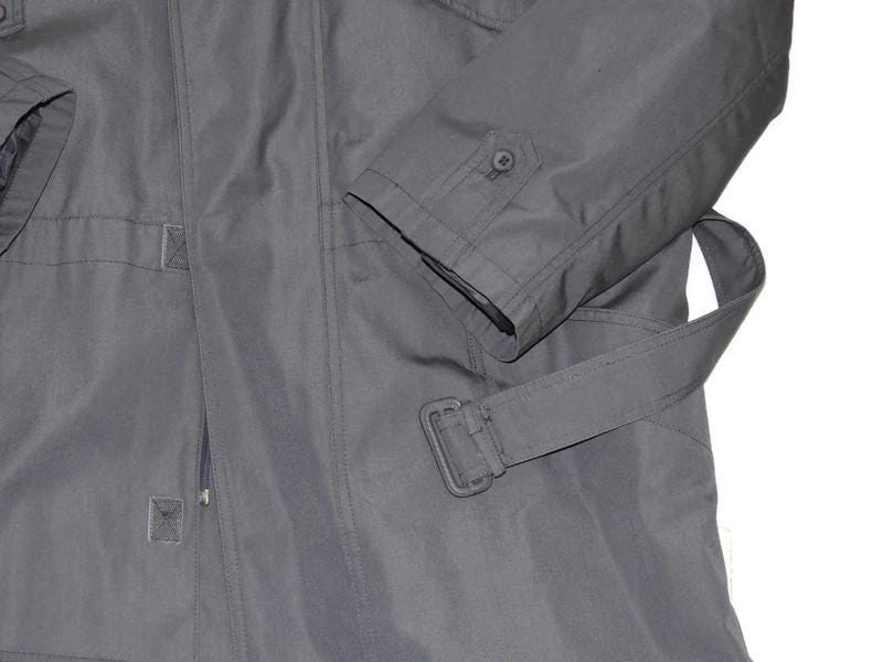 Garisson Army Army Steel Blue Trenchcoat Parka with Original Lining