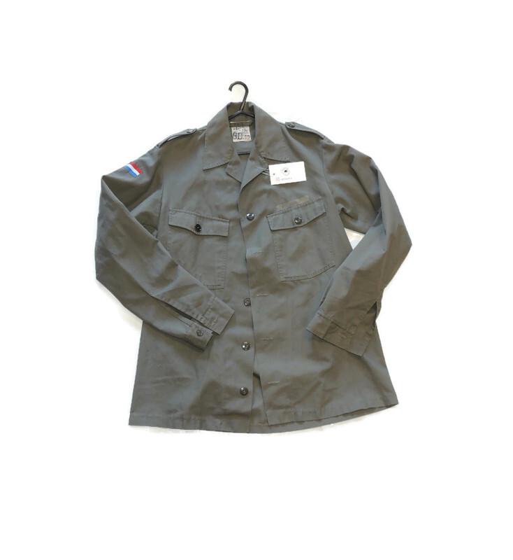 Niederländisches Armee-Feldhemd mit Druckknöpfen, 1980er Jahre, R47-49