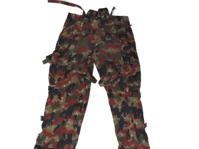 Swiss Alepnflage military trousers from the 1970s, cotton