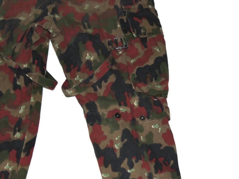 Swiss Alepnflage military trousers from the 1970s, cotton