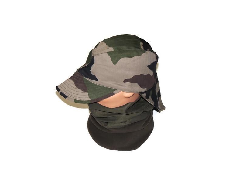 Original CCE field cap with neck protection, size 59cm