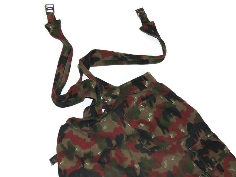 Swiss Alepnflage military trousers from the 1970s, cotton