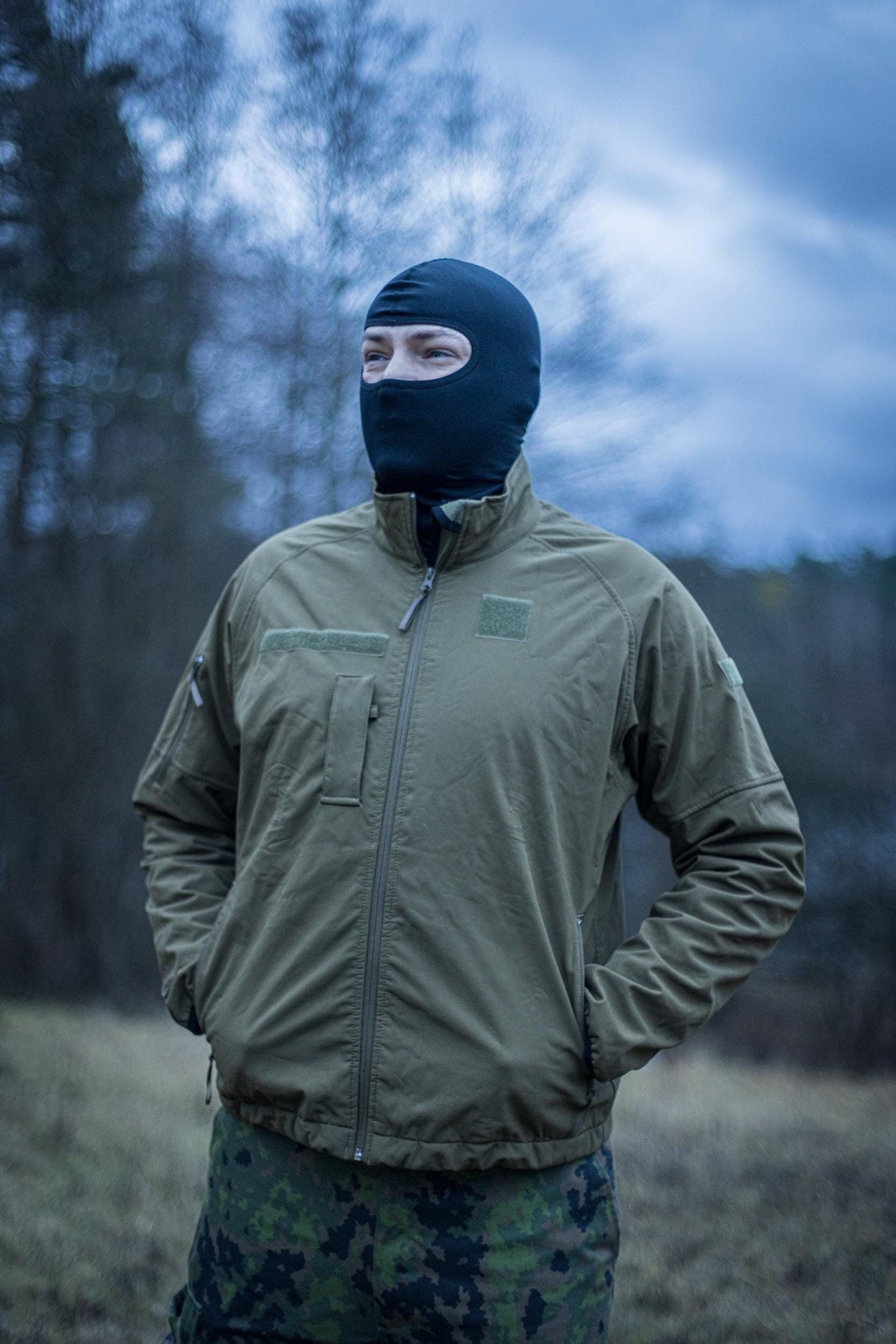 Original Dutch military softshell jacket with microfleece