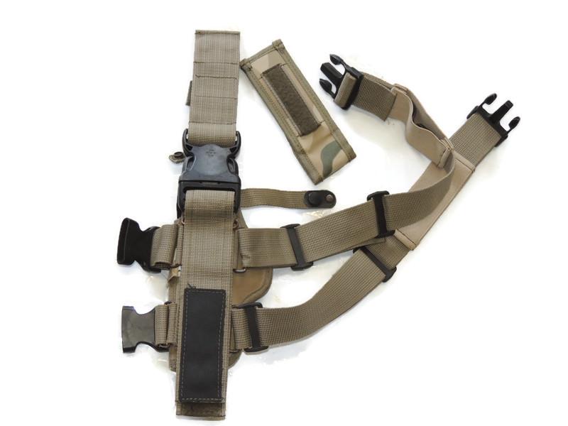 Polish holster wz93 Panther desert version with a thigh panel