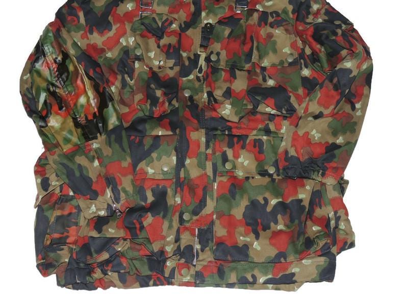Swiss Army Parka Alpentarn Camouflage Retro Like New Gr 48