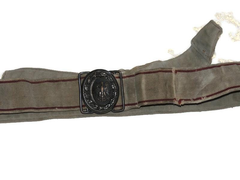 Polish officer's belt from the 1950s with the Polish eagle from the communist era