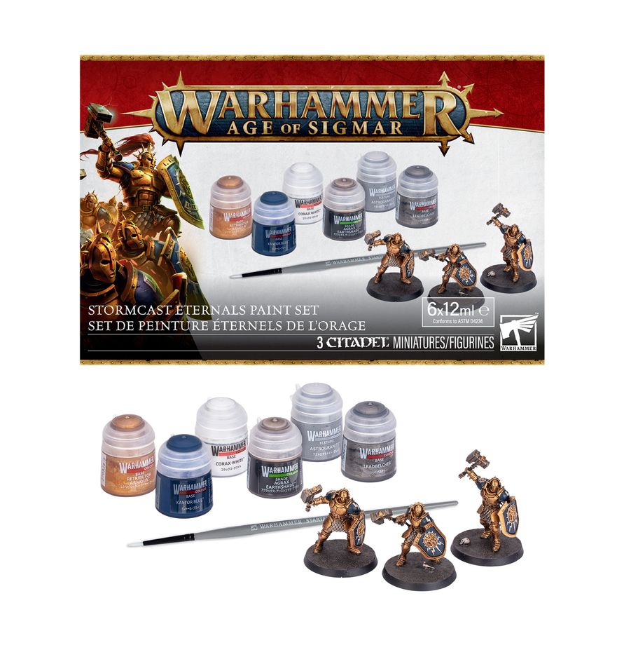 Warhammer Age of Sigmar Stormcast Eternals Paint Set