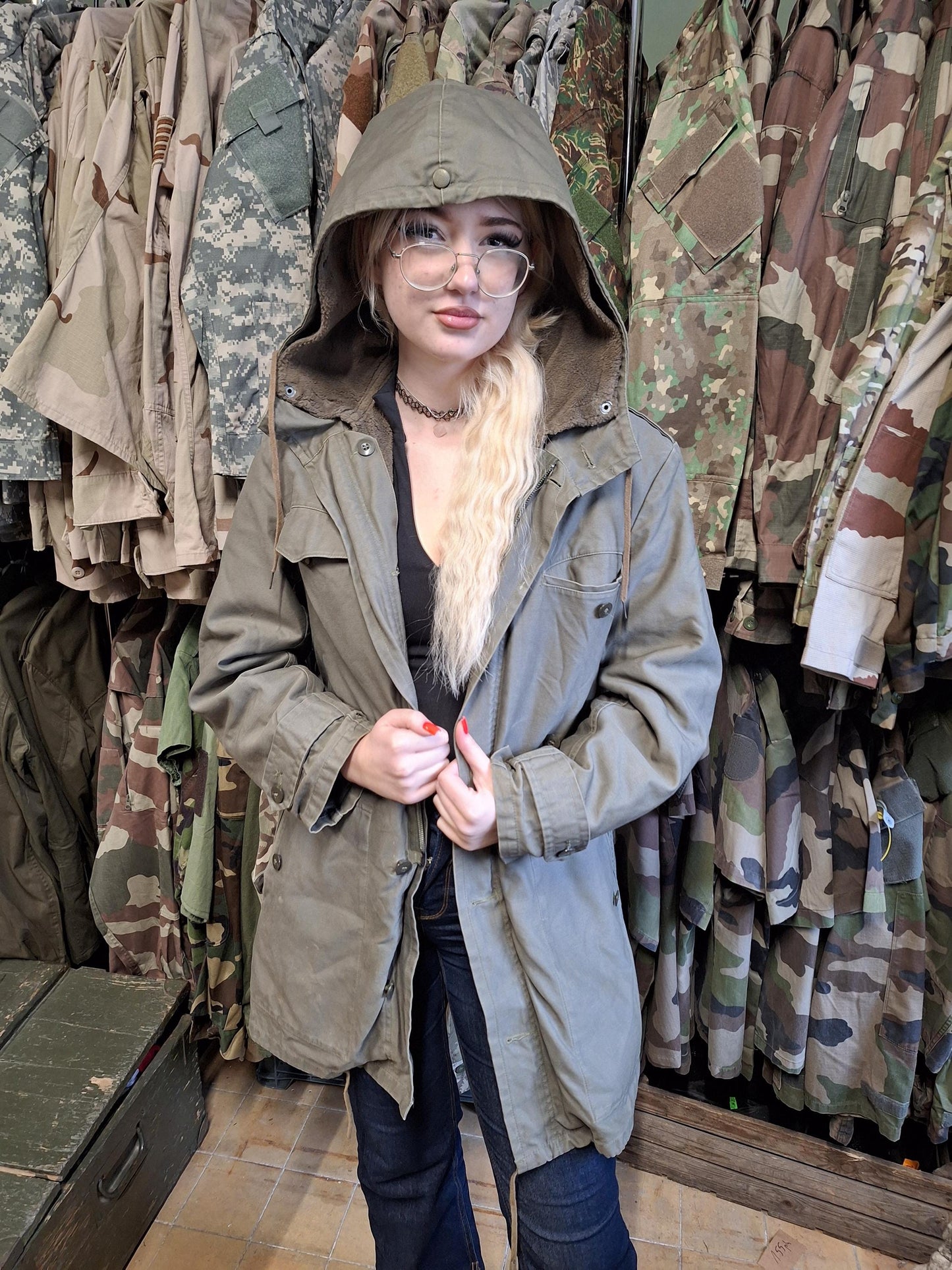 Bundeswehr Gr10 Steingrau Insulated Winter Parka, Original