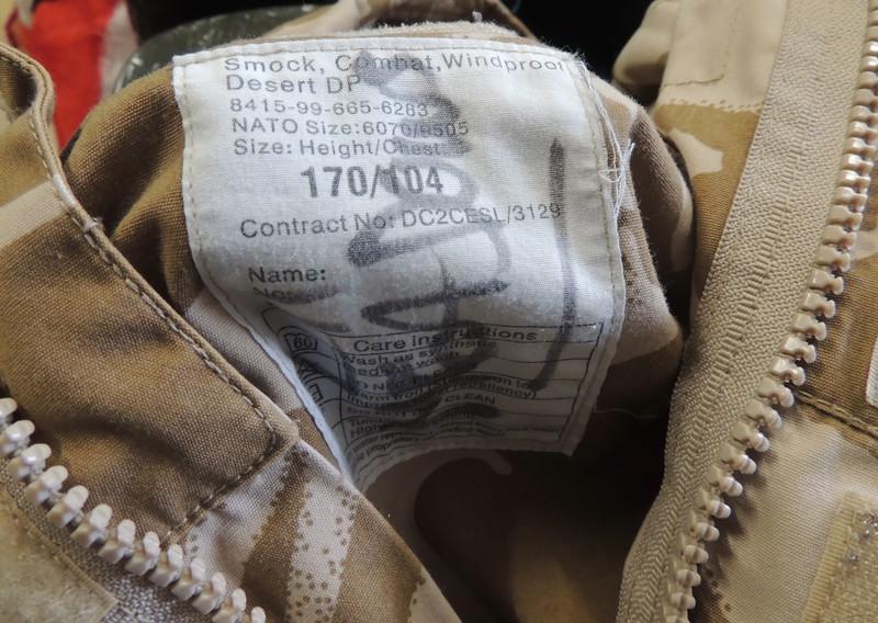 British Army Windproof DDPM Jacket 170/104 with patches