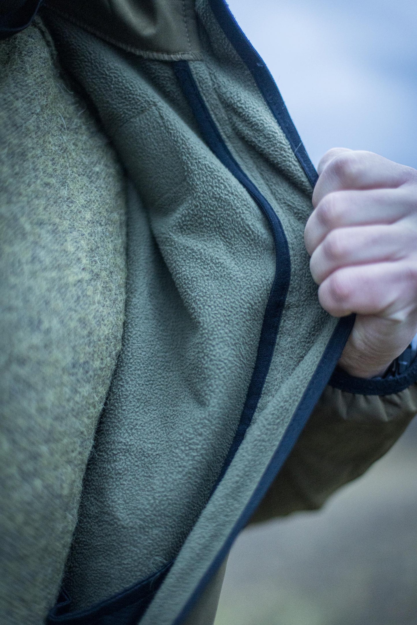 Original Dutch military softshell jacket with microfleece