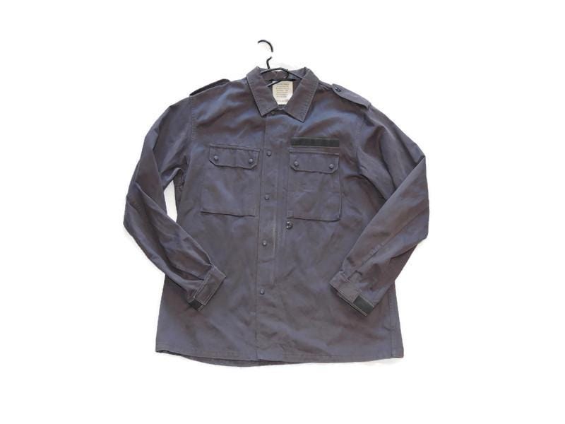Bundeswehr Arbeitsjacke aus den 90er Jahren, German Army, stahlblau, Größe 16, Größe XL