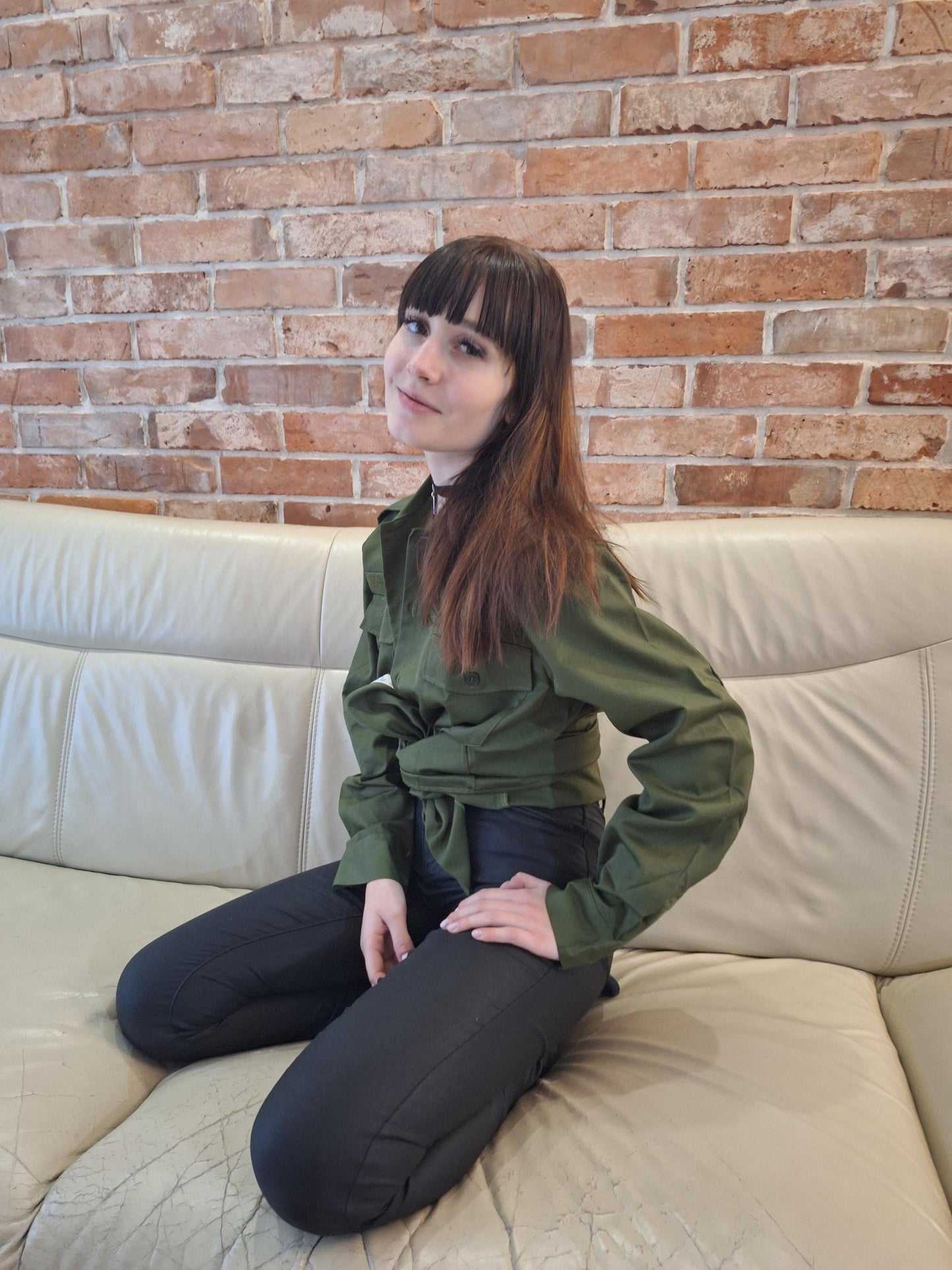 Danish Army Barracks Shirt OD Green 40N Original