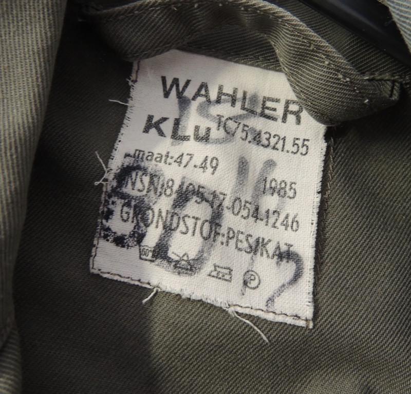 Niederländisches Armee-Feldhemd mit Druckknöpfen, 1980er Jahre, R47-49