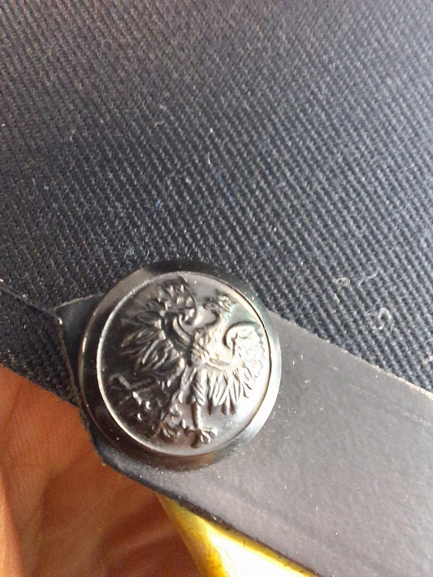 Polish four-cornered firefighter cap with eagle