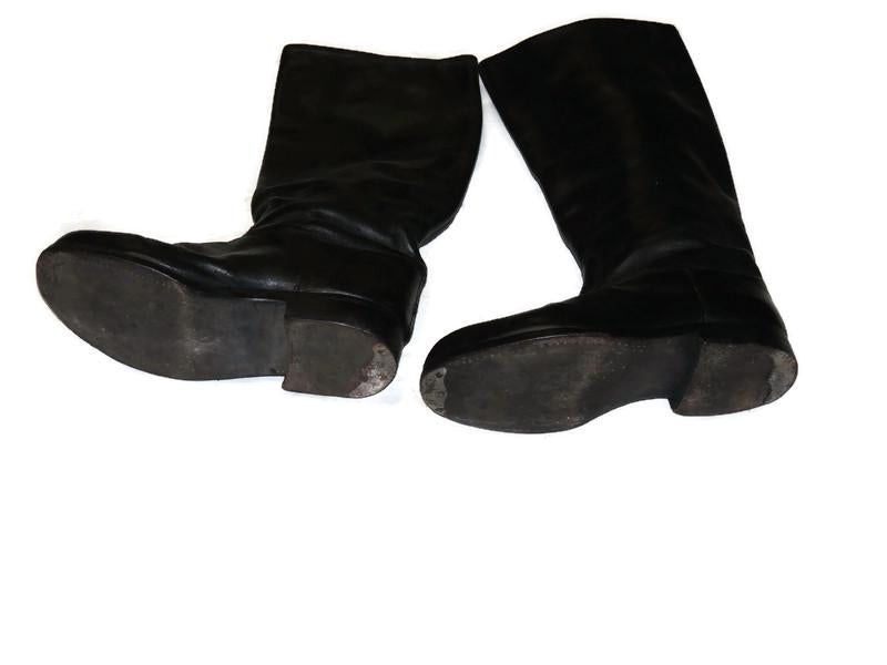 Hungarian military boots black size 42.5 EU original leather