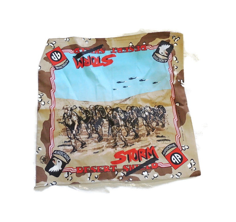 Chusta Bandana Desert Storm Pustynna Burza 6 color Drukowana US Airborne