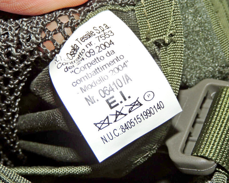 Wojskowa Kamizelka taktyczna Zielona Włoska Esorcito Bardzo dobry stan