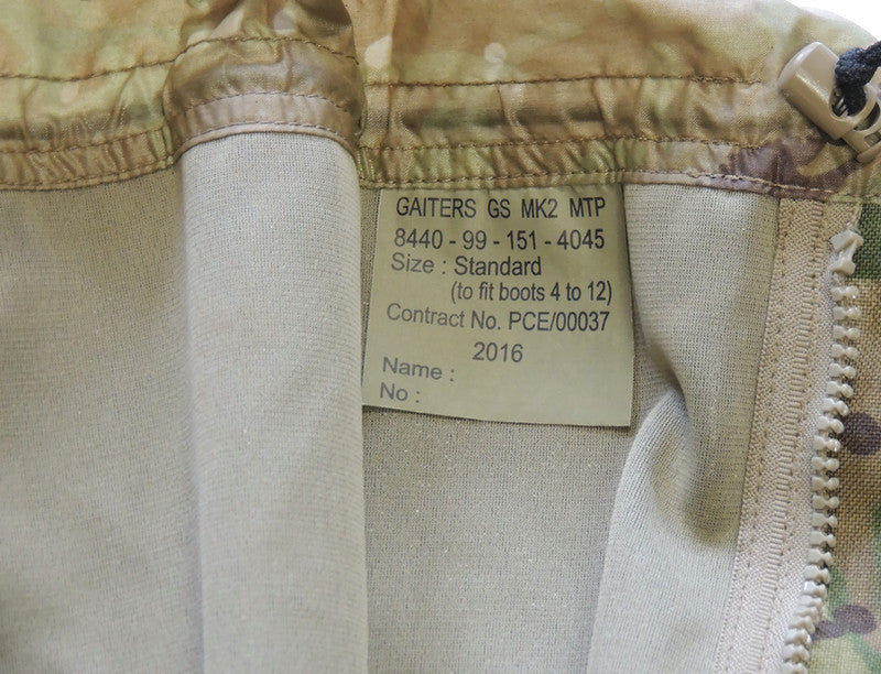 Original British Army Gaiters MTP