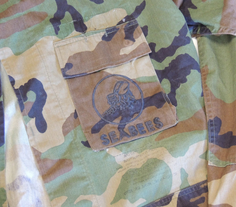 Bluza US Navy BDU Woodland Large Reg SeaBees