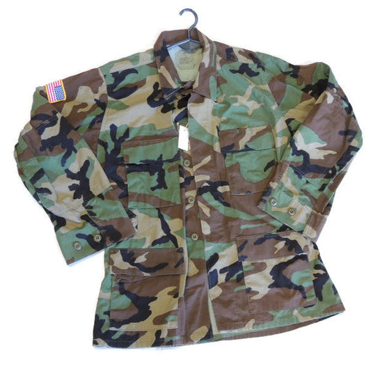 Bluza US Army BDU Woodland Medium Reg z flagą
