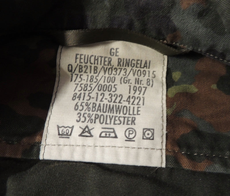 Bluza Flecktarn Bundeswehr 5 Farben Gr 8