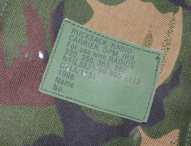 Plecak na Radio DPM IRR Oryginalny Brytyjska Armia Lata 90te PLCE