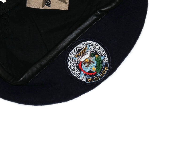 Beret Granatowy Policji Angola z emblematem 55cm Afryka