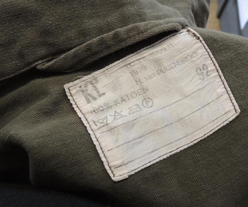 Niederländisches Armee-Feldhemd mit Druckknöpfen, OD-Grün, 1970er