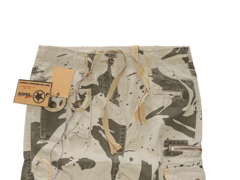 Langer Baumwollrock, Camouflage-Muster mit Flaschenöffner