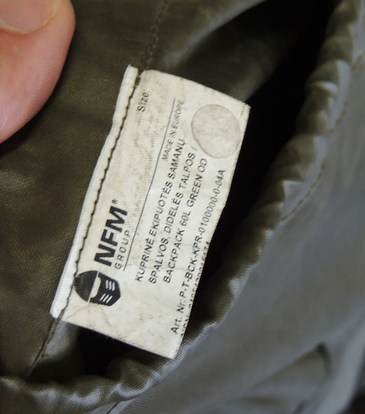 Plecak 40L NFM Raptor Green Litewski z kieszeniami Unikat
