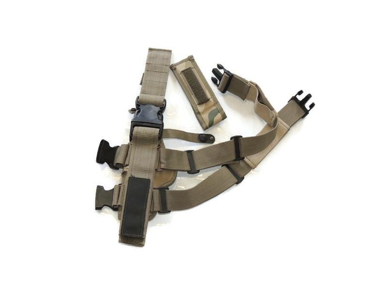 Polish holster wz93 Panther desert version with a thigh panel