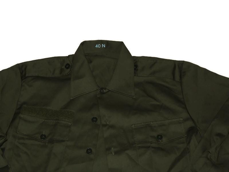 Danish Army Barracks Shirt OD Green 40N Original