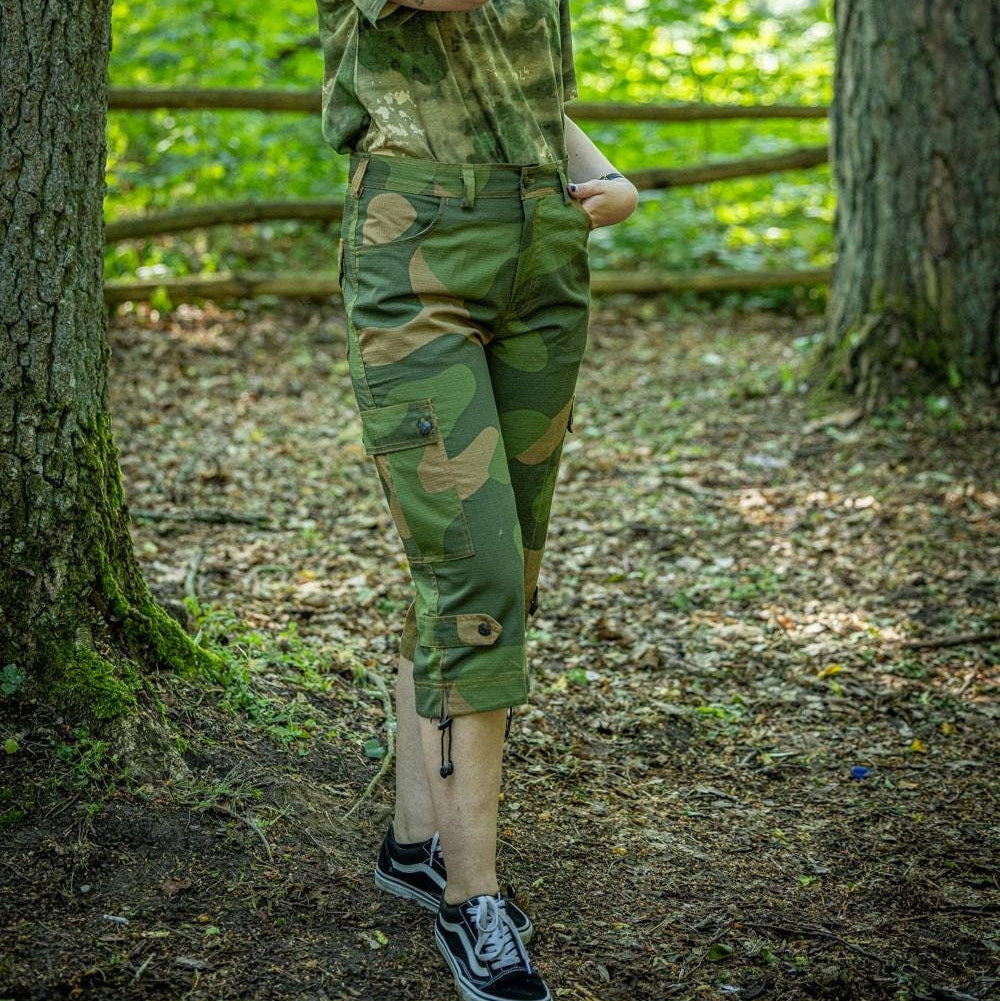 Nkamo M98 Ripstop Everyday Cargo Shorts Camouflage - Neuer Ripstop