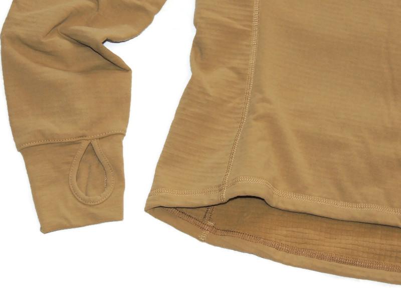NFM Garm Coyote Tan Micro Fleece Polartec HSO 1/2 Reißverschluss Langarm Thermokleidung