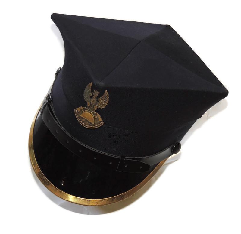 Polish four-cornered firefighter cap with eagle