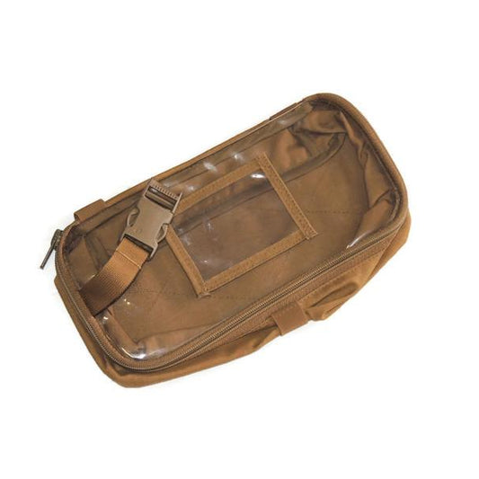 NFM Coyote Tan Norwegian Transparent Saddlebag