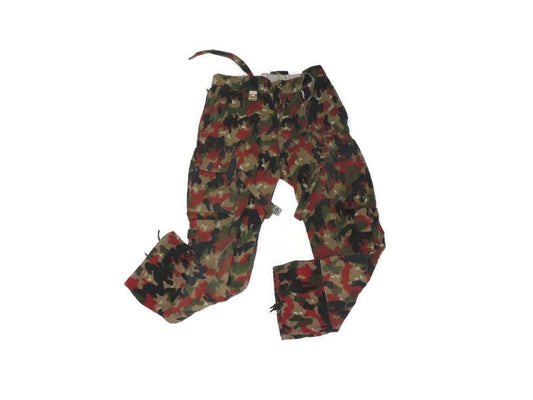 Swiss Alepnflage military trousers from the 1970s, cotton