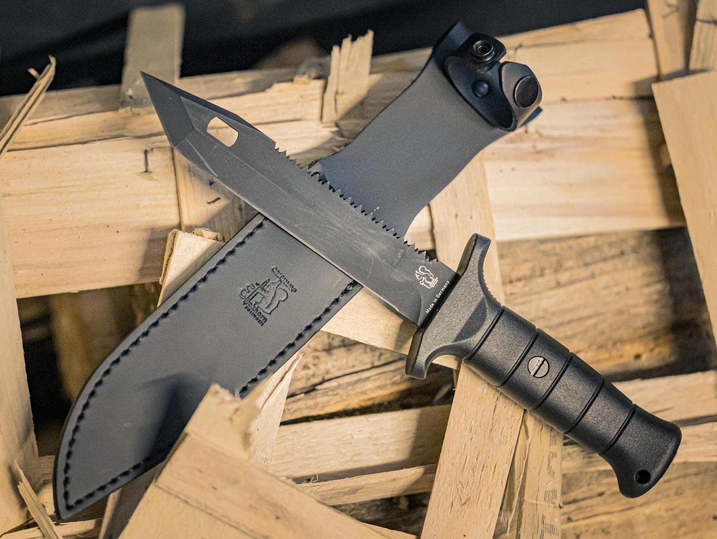 Original German tactical knife Bundeswehr Eickhorn Solingen km 4000 KSK EGB