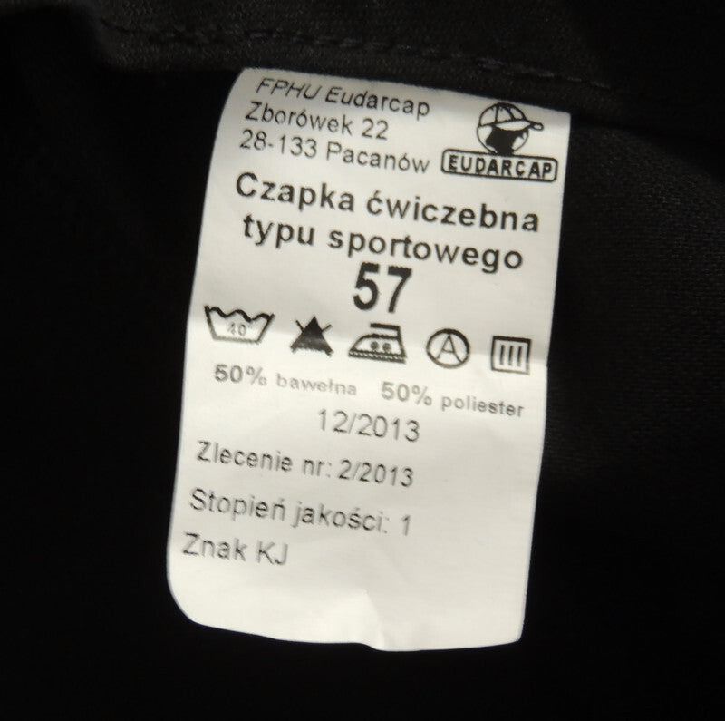 Czapka polskiej policji czarna z orzełkiem starszy wzór 57cm