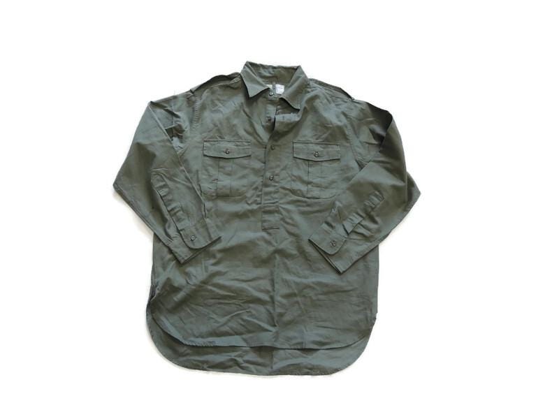 Shui Lung Industrial Field Shirt in Sage Green XL 1980s